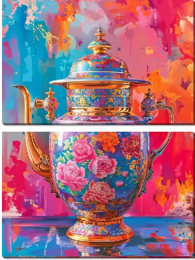 Модульная картина Чайник №129