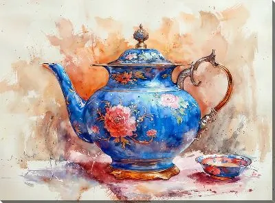 Картина маслом Чайник №138