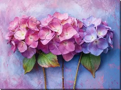 Картина маслом Гортензии №200
