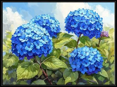 Картина Гортензии №203