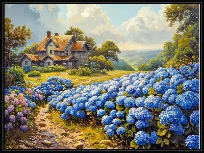 Картина Гортензии №204