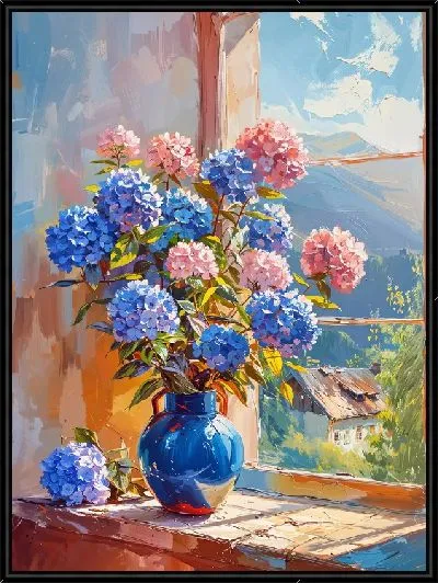 Картина Гортензии №223