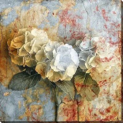 Картина маслом Гортензии №237