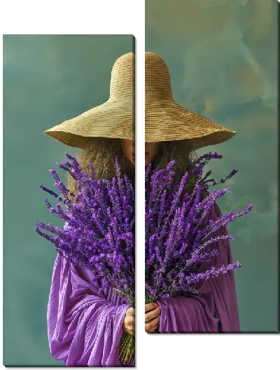 Модульная картина Лаванда №300