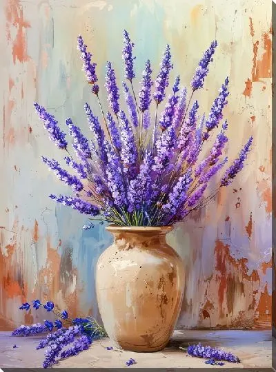 Картина маслом Лаванда №302