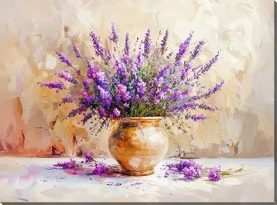Картина маслом Лаванда №306