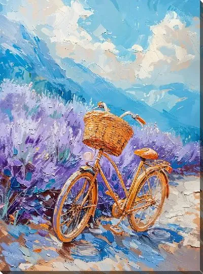 Постер Лаванда и велосипед №307