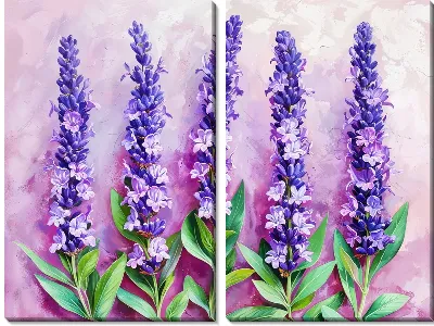 Модульная картина Лаванда №309
