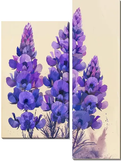 Модульная картина Лаванда №310