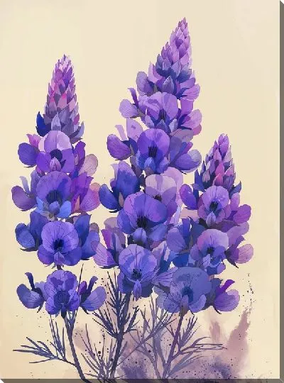 Картина маслом Лаванда №310