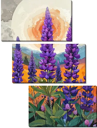 Модульная картина Лаванда №311