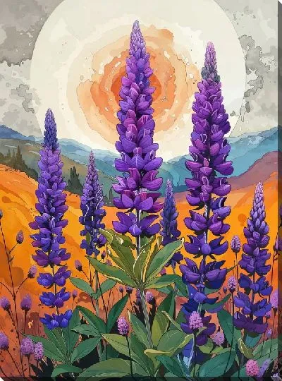 Картина маслом Лаванда №311