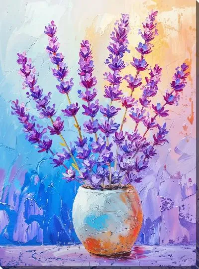 Картина маслом Лаванда №314