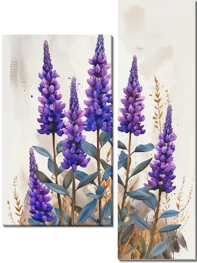 Модульная картина Лаванда №318