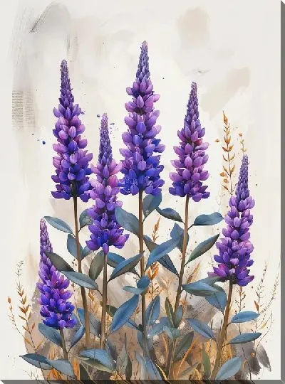 Картина маслом Лаванда №318