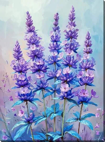 Картина маслом Лаванда №319