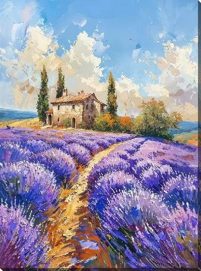 Картина маслом Лаванда №321