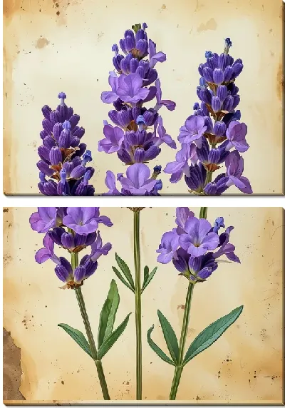 Модульная картина Лаванда №326