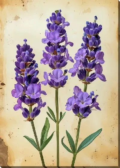 Картина маслом Лаванда №326