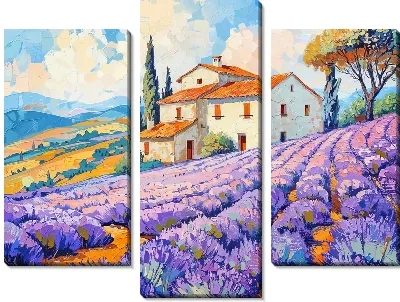 Модульная картина Лаванда №327