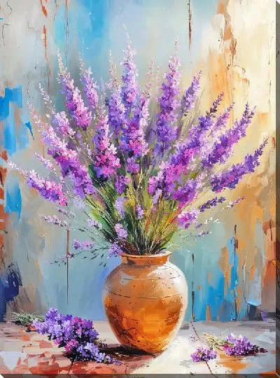 Картина маслом Лаванда №328