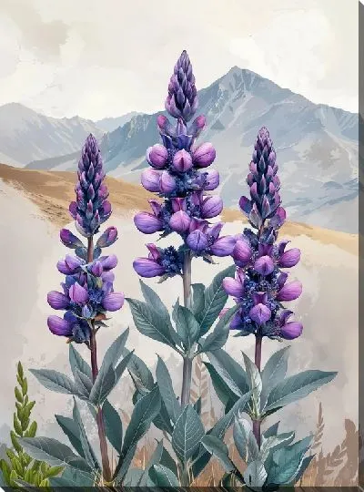 Картина маслом Лаванда №330