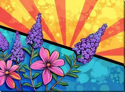 Картина маслом Лаванда №332