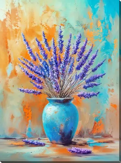 Картина маслом Лаванда №335