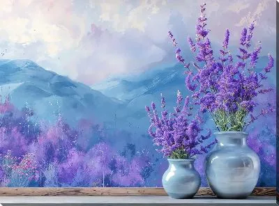 Картина маслом Лаванда №336
