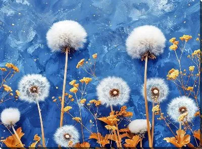 Картина маслом Одуванчики №300