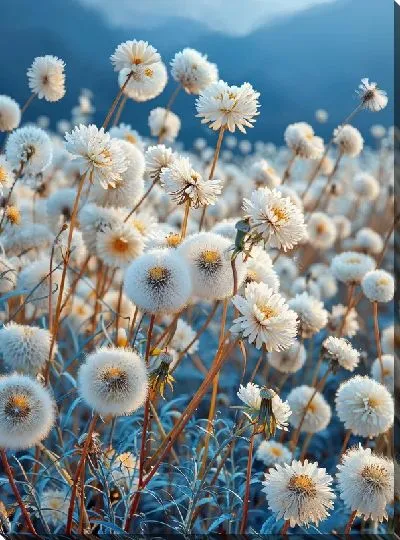 Картина маслом Одуванчики №304