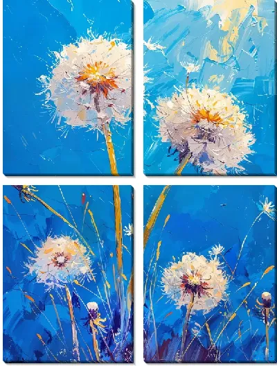 Модульная картина Одуванчики №305