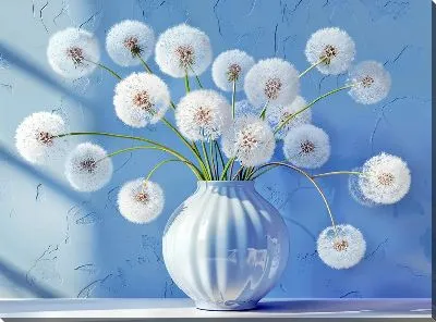 Картина маслом Одуванчики №307