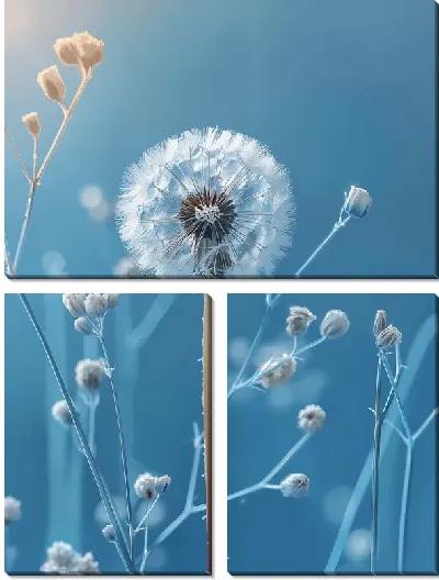 Модульная картина Одуванчики №312