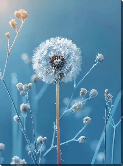Картина маслом Одуванчики №312