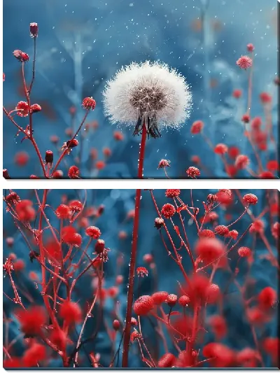 Модульная картина Одуванчики №321