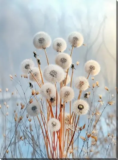 Картина маслом Одуванчики №322