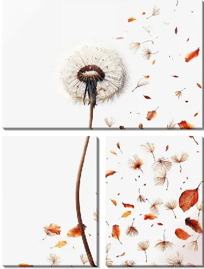 Модульная картина Одуванчики №328