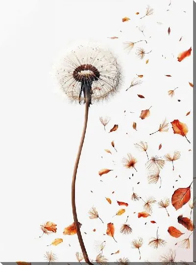 Картина маслом Одуванчики №328