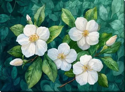 Картина маслом Магнолия №154