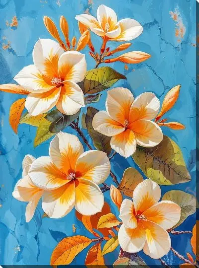 Картина маслом Магнолия №158