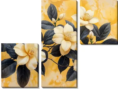 Модульная картина Магнолия №159