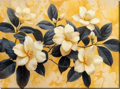 Картина маслом Магнолия №159
