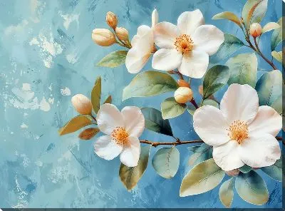 Картина маслом Магнолия №160
