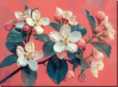 Картина маслом Магнолия №169
