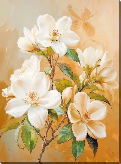 Картина маслом Магнолия №170