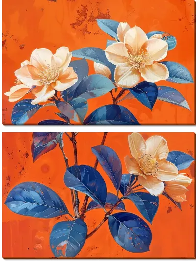 Модульная картина Магнолия №171