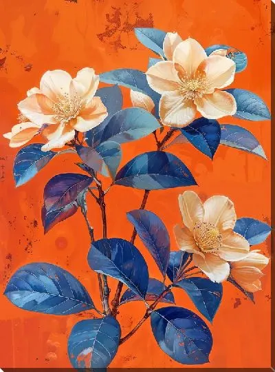 Картина маслом Магнолия №171