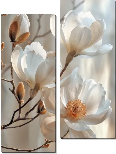 Модульная картина Магнолия №174
