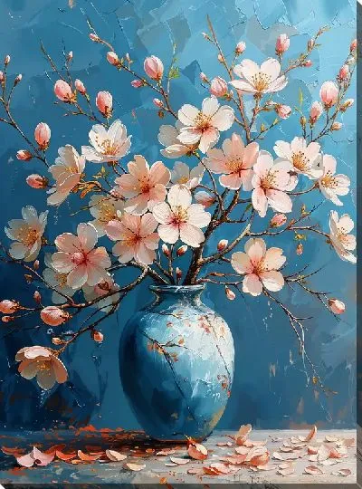 Картина маслом Магнолия №175